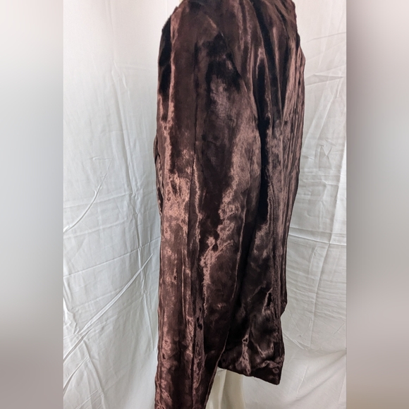 Valerie Stevens Rich Brown Faux Fur Jacket XL Bag 1 - Picture 10 of 11